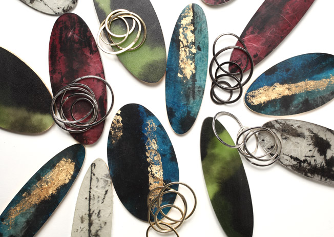 ? rain-korean paper, chinese ink, resin, brass, gild foil.jpg